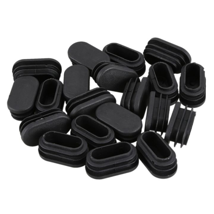 oval-table-chair-leg-tube-pipe-insert-end-cap-40mm-x-20mm-40pcs-black