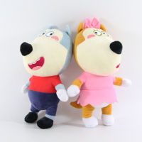 2ชิ้นเซ็ต25เซนติเมตรอะนิเมะ Wolfoo ครอบครัวของเล่นตุ๊กตาการ์ตูน Plushie ลูซี่นุ่มยัดตุ๊กตาของเล่นสำหรับเด็กเด็กหนุ่มๆสาวๆแฟนของขวัญ