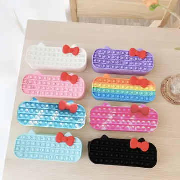 1pc Large Capacity Silicone Pencil Case, Stress Relief Stationery Box