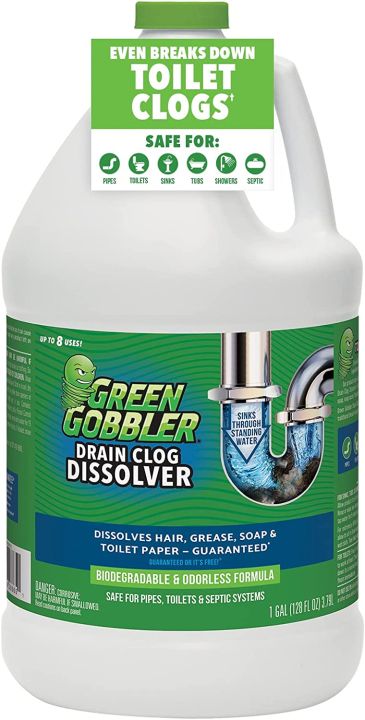 DISSOLVE Liquid Hair Grease Clog Remover Drain Opener Drain cleaner 31 ounce