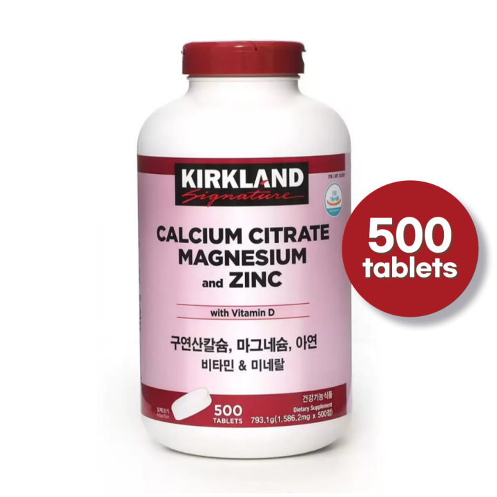 KIRKLAND Calcium Citrate Magnesium Zinc Vitamin D Lazada