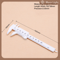 Warm Light ไม้บรรทัดพลาสติกเวอร์เนียคาลิเปอร์ขนาดกฎคู่ไม้บรรทัดเครื่องมือขนาดเล็กสำหรับนักเรียน