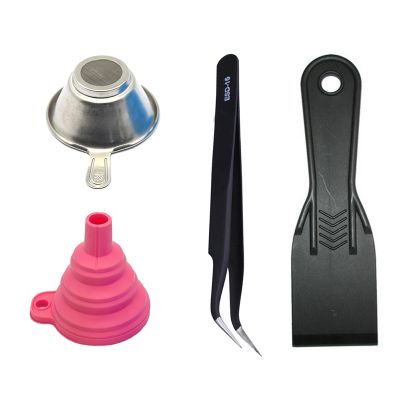 [hot] SLA Resin Accessories Funnel Metal UV Filter Cup tweezers Shovel for Printer parts