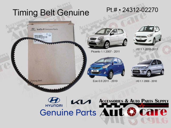 Timing Belt Hyundai i10, Getz, Picanto, EON ORIG 2431202270 Lazada PH