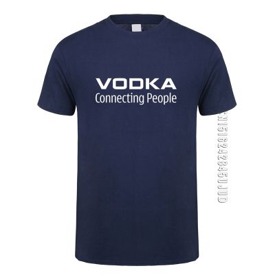 Funny Vodka T Shirt Men Cotton Gift Tshirts Man Clothing High Street Camiseta Basic