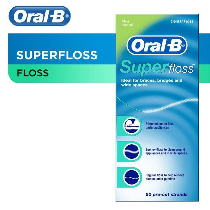 Oral-B Dental Floss Super Floss 50s | Lazada PH