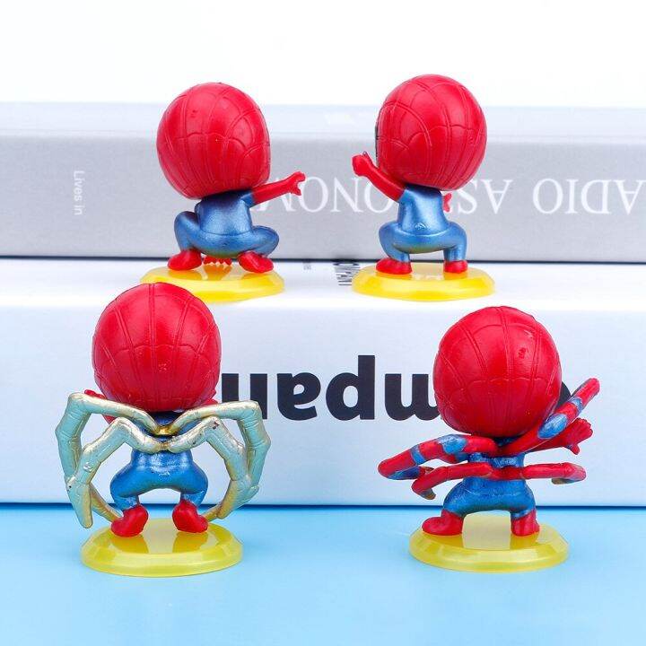 zzooi-8pcs-spiderman-cartoon-figures-toys-set-cute-anime-action-movie-superhero-pvc-model-kids-toy-doll-bedroom-car-decoration-gifts