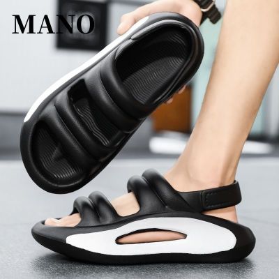 【Hot Sale】 Mano sandals mens new casual sports beach shoes non-slip and slippers two driving