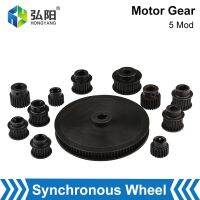 (RUIO)5M เข็มขัด Synchronous ล้อ Synchronous Belt ลดเกียร์มอเตอร์18 20 90ฟันควบคุมความเร็วล้อ CNC Transmission Parts