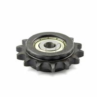 ►✆ 1 PCS 08B Idler Sprocket 16 Teeth Bore 10mm Single Bearings Metal for Timing Gear Roller Chain