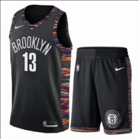 ?สต็อกพร้อม?Nets City Edition Jersey Harden ชุด13,ชุดบาสเก็ตบอลชุดเครื่องแบบฝึกซ้อม