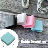 4Pcs Cable Winder Fashion Simple Wire Clip USB Charger Holder Desk Tidy Organiser Wire Cord Lead for Desktop Cable Fixed Clamp