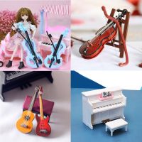 1/12 Dollhouse Mini Musical Instrument Model Classical Guitar Violin For OB11 1/6 Blyth BJD Barbies Doll Party Accessories Toys