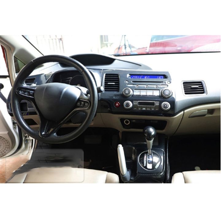 car-carbon-fiber-color-gear-shift-knob-head-cover-trim-for-honda-civic-2006-2011