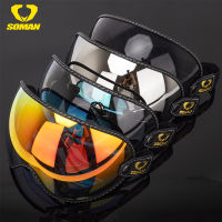 SOMAN R Motorcycle Goggles Universal Bubble Visor UV Protection Vintage Motorbike Riding Glasses Bubble Helmet Shield