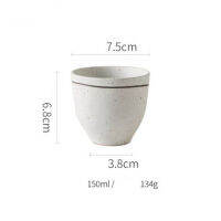 ANTOWALL Japanese Teacup Retro Household Creative Ceramic Teacups High Level Lovers Drinking Cups