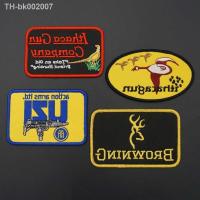 ✈✒◄ Gun Arms Company Embroidery Patches with Hook Backing Tactical Badge for Clothing Bag Applique