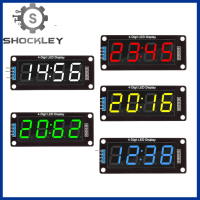 Shockley TM1637โมดูลนาฬิกาสองจุด5หน่วย4หลัก LED 0.36 "ในตัว7หลอดบริเวณพื้นที่การแสดง5โมดูลจอแสดงผลสีสำหรับ Arduino