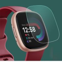 5pcs Soft TPU Clear Protective Film For Fitbit Versa 4/3/Sense 2 Smart Watch Versa4 Versa3 Sense2 Screen Protector Full Cover Cables