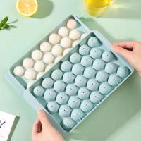 33-grid Self-made Ice Box Ice Box Grinding Tool Refrigerator Cover Ice-making Household With Creative Auxiliary Tool Box Food Ice-making Grinding Box B1P7