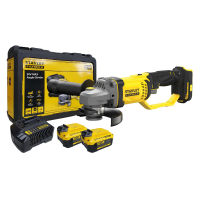 STANLEY เครื่องเจียรไร้สาย 4" 20V SCG400M2K-B1 ครบชุด แบตเตอรี่ 4.0Ah พร้อมกล่องพลาสติก