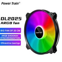 Power Train DL2025 200mm Computer Case Cooling Fan 5V 3PIN ARGB Large Air Volume Silence CPU Cooler Fan