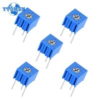 5PCS 3362P Trimmer Potentiometer Single Turn Resistance Potentiometers 100 200 1K 2K 5K 10K 20K 50K 100K 500K 1M Ohm for Arduino