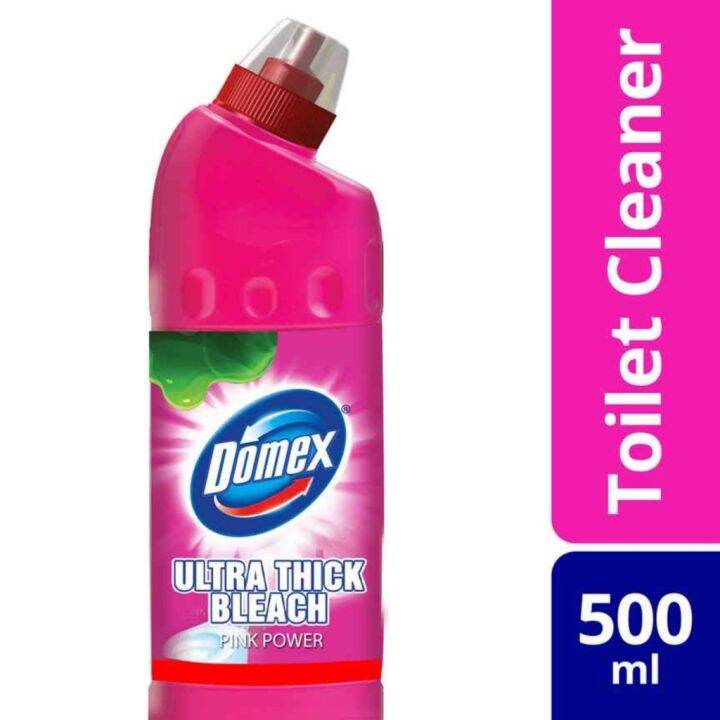 Domex Ultra Thick Bleach Toilet Cleaner Pink Power 500Ml Bottle Lazada PH