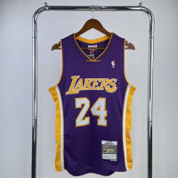 【Mitchell&amp;Ness】Mens New Original Lakers #24 Kobe Bryant Vintage Jersey Heat-pressed Hardwood Classics Swingman Purple