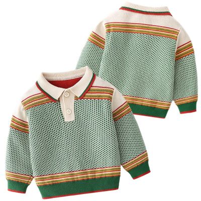 2022 Girls Pullover Autumn Toddler Boys Knitted Sweater Baby Boys Fashion Outwear Children Clothes Kids Girls Knitwear Jacket