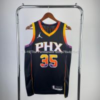 Hot pressing Authentic Custom Jersey 2022-23 Mens Phoenix Suns Deandre Ayton Devin Booker Kevin Durant Steve Nash Black Statement Edition Swingman Jersey