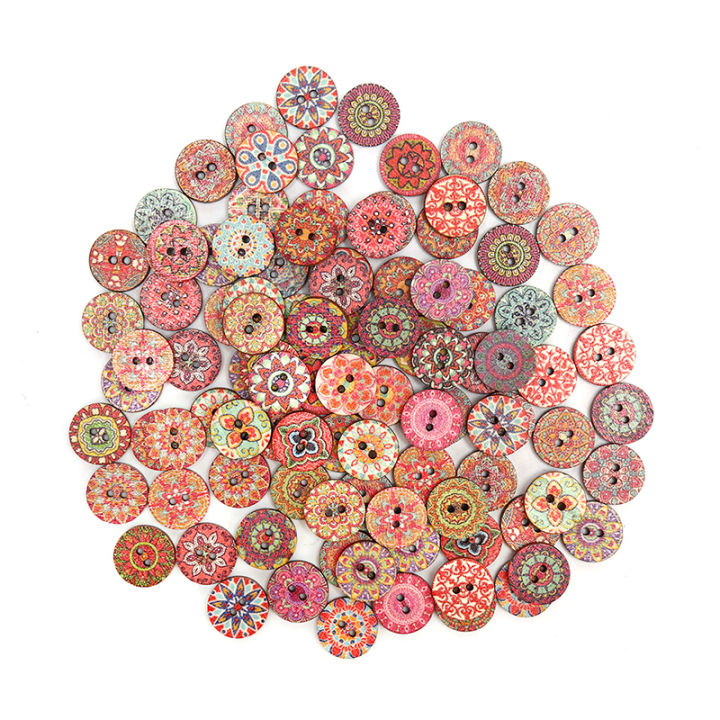 100pcs-retro-wood-buttons-handwork-sewing-scrapbook-clothing-crafts-accessories
