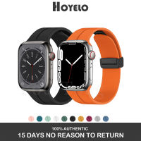 Hoyelo Silicone strap for Apple Watch 8 Ultra 49mm Rubber Breathable Band 45mm 41mm 44mm 40mm Compatible with Apple Watch Series 8 7 6 5 4 3 SE2 for Women and Men(excluding watches )