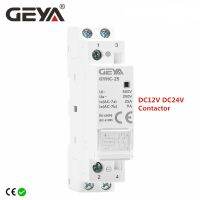 GEYA คอนแท็คเตอร์สำหรับบ้าน1NO1NC DC24V 25A 2NO แบบแยกส่วนบ้าน50/60Hz