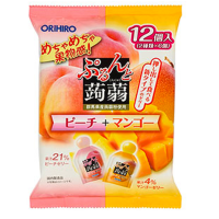 Orihiro Peach+Mango โอริฮิโระ คอนยัค เจลลี่ บุกผสมน้ำพีช+มะม่วง 240กรัม