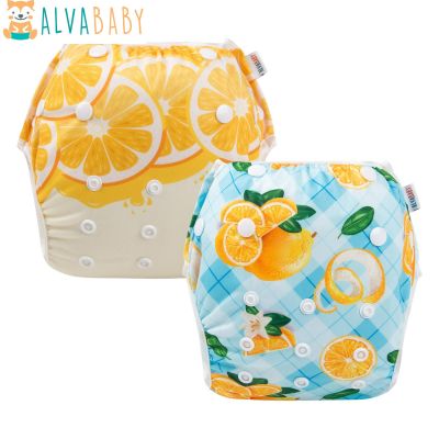 (2pcs per Set) ALVABABY Swim Diaper Reusable Baby Swim Nappy Fashion Swimming Diapers Boys or Girls