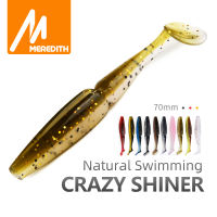 Meredith Crazy Shiner 7ซม.3G 10Pcs เหยื่อล่อปลาเหยื่อตกปลาอย่างนิ่ม Wobbler Bass เหยื่อรูปปลาซิวตกปลาประดิษฐ์