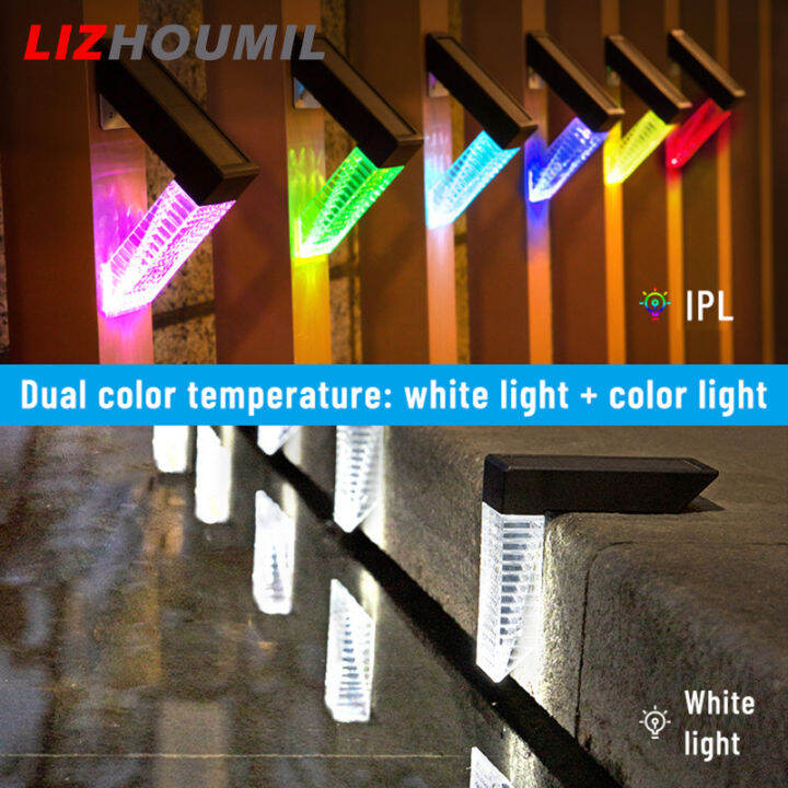 lizhoumil-2pcs-solar-stair-light-30lm-waterproof-wall-lamp-for-outdoor-corridor-fence-balcony-garden-porch-decor