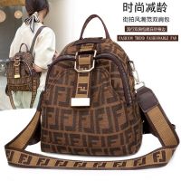 Ready Stock Canvas Backpack for Women Bag Pack Printing Bags Multifunction Sling Bag Travel Bagpack