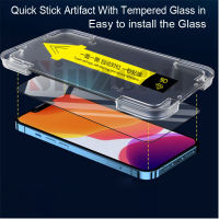 Clear Privacy Quick Stick Installation Artifact Tempered Glass Screen Protector for 13 promax 13mini 12pro 11pro Xsmax