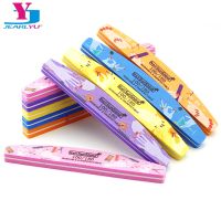 10 Pcs Gel Nail File Half Moon Sponge Printer Nails Files For Professional Lime Acrylic Polishing Buffer Block Manicure Supplies