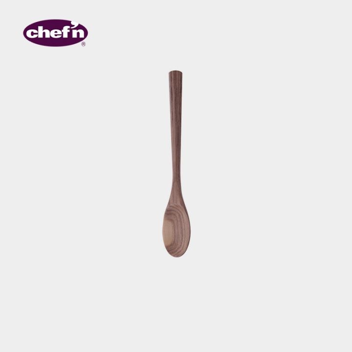 chefn-cooking-utensils-wide-wood-spoon-narrow-wood-spoon-walnut-osh-wood-ทัพพีช้อนไม้