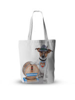 3D Dog Printing Hand Bag with Bottom Large Shopping Bag Heat Transfer Canvas Tote Bag Assorted Boutique Shopping Bags