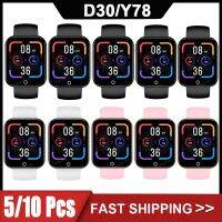 【LZ】 5/10Pcs D30 Smart Watch Men Bluetooth Watches Sport Fitness Tracker Pedometer Y78 Smartwatch Women for Android Ios Xiaomi VS D20