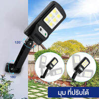 Run LED  Solar lights ไฟสปอตไลท์ กันน้ำ ไฟ Solar Cell ใช้พลังงานแสงอาทิตย์ โซลาเซลล์ Outdoor Waterproof Light