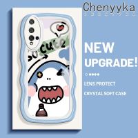 Chenyyka เคสสำหรับ Honor 20เคส  เคสการ์ตูตูนน่ารัก ฉลามใหม่มาการองคอลอว์คลื่นขอบนุ่มเคสมือถือกันกระแทกใสสร้างสรรค์เคสโปร่งใส กล้องถ่ายรูปซิลิกาเจลฝาครอบป้องกัน