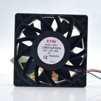 ใหม่ ETRI 338DY2LP13214 12038 24V 34W การวัดความเร็ว3สายขนาดใหญ่ปริมาณอากาศพัดลมระบายความร้อน