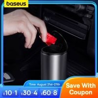 hot！【DT】☂  Baseus Car Trash Bin Can Dust Organizer Interior Rubbish Garbage Storage Accessories