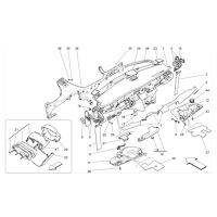 Car Dash Panel Liner 673001399 for Quattroporte M156 2014-2020 Instrument Side Air Outlet Rubber Ring