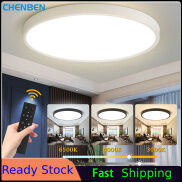 CHENBEN 3 Color Change LED Ceiling Lamp 30W Ultra
